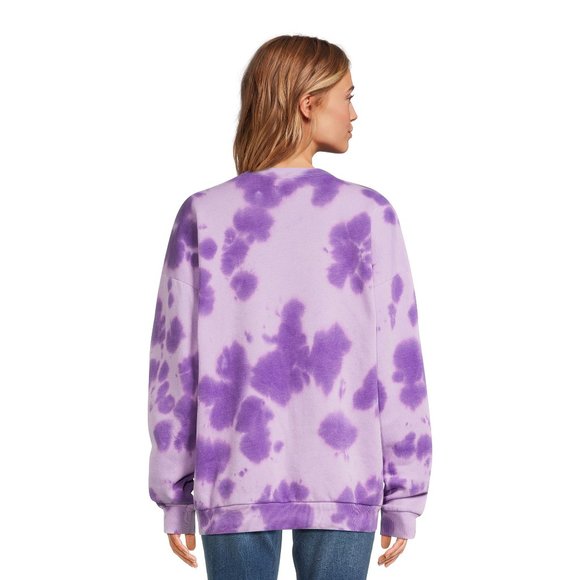 No Boundaries Juniors’ Washed Graphic Sweatshirt, Sizes XS-XXXL - Picture 4 of 5